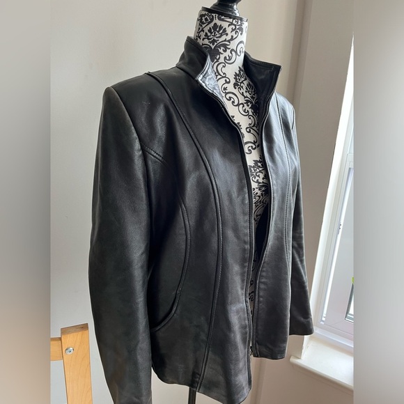 IZOD Vintage Genuine Leather Women’s Jacket size Large - Picture 11 of 12